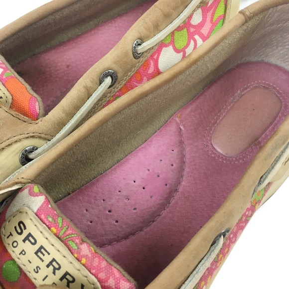 Sperry Top-Sider Angelfish Linen Floral Shoes Sz 8 - Picture 6 of 8